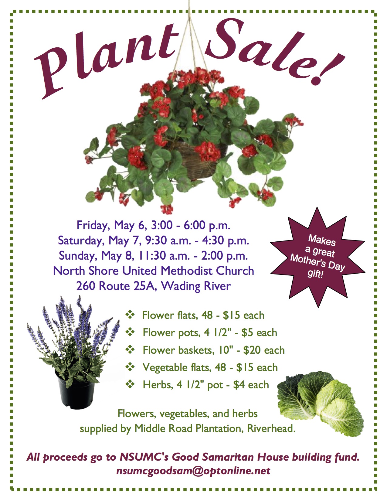 plant mothers flyer mother flower flats annual pots baskets vegetable herbs pick visit great some
